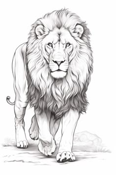 Lion Sketch, Abstract Lion, Pencil Drawings For Beginners, Lion Drawing, Animal Illustration Art, Lion Painting, Lion King Art