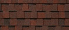 a red roof with brown shingles