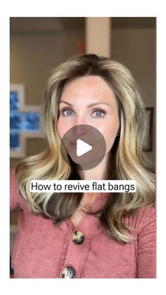 Mel~ 𝐻𝒶𝒾𝓇𝓈𝓉𝓎𝓁𝑒𝓈 & 𝑀𝒶𝓀𝑒𝓊𝓅 on Instagram: "Flat bangs?  Here’s how I revive mine😉. 

FOLLOW ME to see more hairstyle tips and tutorials❤️

# bangs #hairreels #hairlodown #hairtools #hairtransformation #hairtutorial #hairvideo #hairvideos #momhair #prettyhair #hairdo #hairgoals #haircolor #haircare #hairoftheday #myhairjourney #hairtrending #hairtrend #hairlover #hairdesign #womenshairstyles #haireducation #haireducator #hairbusiness" Flat Bangs, Hairstyle Tips, Mom Hairstyles, Business Hairstyles, Hair Transformation, Hair Designs, Hair Videos, Pretty Hairstyles, Hair Tools