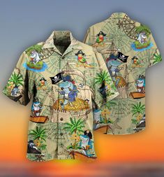 The best hawaiian shirts for men, hawaiian shirt for women and kids are available, designed just for you. Material: Polyester (95% polyester and 5% spandex) Regular fit Fabric Weight: 120 g/m². Laundry guide: Hand wash gently with warm water of 30℃ and hold up well after washing. Do not bleach. Please allow 1-2 cm differences due to manual measurement. PERSONALIZATION: Please complete fields required to customize options (Name/Characteristics) and recheck carefully all the customized options. Te Sports Costume Ideas, Hawaiian Outfit For Men, Shirt Summer Outfit, Summer Outfit Beach, Vintage Compass, Tropical Flower Plants, Funny Hawaiian Shirts, Men Hawaiian Shirt, Vintage Hawaiian Shirts