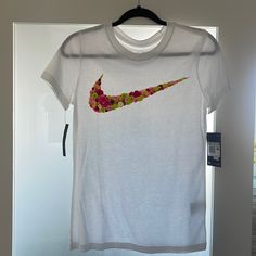 New With Tag White Nike Tops For Spring, Plus Size Nike, Nike Retro, Light Blue Shorts, Dri Fit Shirt, Nike Tshirt, Nike Womens, Nike Tees, Slim Fit Shorts