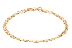 PRICES MAY VARY. Look like a Celebrity, our gold plated flat marina bracelet is the perfect accessory to wear everyday for any occasion. Get complimented from everyone wearing this high polish gold plated mariner bracelet. ✦GIFT IT!✦ This Gold Plated Bracelet is the perfect gift for Christmas, Valentines Day, Mother Day, Birth Day, Anniversary or any other occasion that will let your special someone be very Happy and feel important. This great gold plated mariner bracelet comes in 7, 7.5 & 8 Inc Hannukah Gift, Gold Chain Bracelet, Birth Day, Gold Plated Bracelet, Link Chain Bracelet, Sell Gold, Gold Bracelet Chain, Gold Plated Bracelets, Made In Brazil