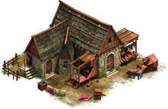 Hengerház: Lakóépületek - Forge of Empires GLANULA Isometric Medieval, Taverna Medieval, Cottage Mansion, Tiny Castle, Forge Of Empires, City Building Game, Fantasy Buildings, Buildings Artwork, Medieval Buildings