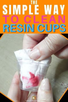 the simple way to clean resinen cups is great for kids and adults, so they can use it in many ways