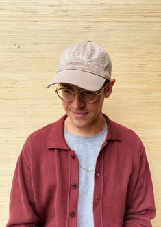 Designed by our own Frances Jaye team member, Tyler, this "Dad Hat" is a classic. The neutral tones are sure to match every outfit all year round. Embroidered locally in Grand Rapids. Regular fit 100% Cotton Hand wash Trendy Khaki Cotton Hat, Classic Dad Hat For Everyday Spring Use, Classic Everyday Dad Hat For Spring, Classic Spring Dad Hat For Everyday, Classic Cream Baseball Cap For Spring, Classic Spring Baseball Cap For Everyday, Casual Khaki Baseball Cap With Short Brim, Casual Brimmed Baseball Cap For Winter, Casual Khaki Hat With Curved Brim