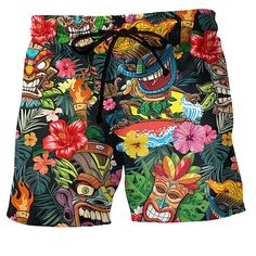 Category:WE-Pants; Season:Summer; Fabric:Polyester; Gender:Men's; Style:Hawaiian,Boho; Elasticity:Micro-elastic; Occasion:Beach,Casual,Daily,Holiday; Fit Type:Regular Fit; Function:Quick Dry; Waistline:Mid Waist; Pattern:Car,Graphic Prints; Design:with Mesh lining,3D Print,Elastic Waist,Drawstring; Pants Type:Swim Shorts,Swim Trunks,Board Shorts; Fly Type:Elasticity,Drawstring; Front page:FF; Listing Date:03/15/2023; Production mode:External procurement; Hips:; Length:; Waist:; Fit US Size:; Fit