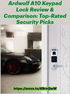 an image of a door handle with the words lock review and comparison top - rated security picks