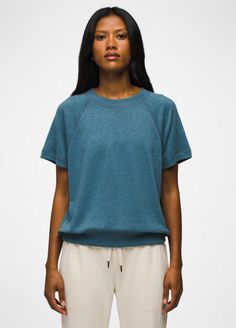 Cozy Up T-shirt | prAna Womens Shirts Casual, Short Sleeve Shirt Women, Sweatshirt Short Sleeve, Scoop Neck Tee, Short Sleeve Shirts, Women's Shirts, Spring 2024, Active Lifestyle, My Wardrobe