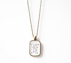 Gift a special someone with this Strong Woman brass necklace featuring a sweet sentiment encouraging women. From The Vintage Sparrow. Tash Sultana, Brass Pendant Necklace, Box Pouch, Strong Woman, Fairy Princesses, Brass Necklace, Necklace Box, Bead Chain, Brass Pendant