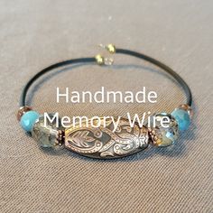 Handmade Memory Wire Soft Leather Beaded Comfortable Light Weight One Size Fits Most Get 3 For Discount And Stack Them. Boho Western Natural Minimalist India Beachy Leather Beaded Casual Southwestern Cowboy Texan Jewelry Bracelet Necklace Ring Memory Wire Necklaces, Wire Charm Bracelet, Memory Wire Jewelry, Jump Ring Jewelry, Beaded Memory Wire Bracelets, Beaded Memory Wire, Wire Wrapped Bracelet, Wire Necklace, Memory Wire Bracelets