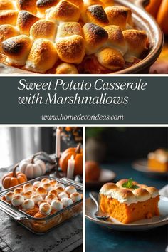 sweet potato casserole with marshmallows is an easy and delicious dessert