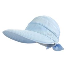 65% Cotton, 35% Polyester Imported Hook And Loop Closure Hand Wash Only [2 In 1 Sun Hat ] - Features A Zipper That Removes The Top Part Of The Hat Away From The Visor Section, So You Can Wear It Either As A Sun Hat To Cover Your Head Or Simply As A Wide Brim Visor. [Size Fit Most Person ] - Outdoor Hiking Hats Head Circumference: 22.8", Height:5", Brim: 4.5"; 4.5 Inches Large Brim, Effectively Keeps The Sun Rays Off Your Face, And Our Fishing Hat Can Be Adjusted With Its' Back Closure. [Light We Light Blue Sun Hat For Beach Spring Season, Light Blue Sun Hat For Beach In Spring, Light Blue Sun Hat With Curved Brim For Summer, Light Blue Sun Hat With Curved Brim For Beach, Lightweight Blue Sun Hat For Spring, Casual Light Blue Sun Hat For Summer, Blue Summer Hat For Pool, Light Blue Brimmed Sun Hat For Spring, Blue Sun Hat Upf 50+ For Summer