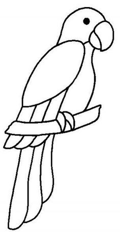 Draw, color and animate a parrot Trin For Trin Tegning, Parrot Drawing, Kids Colouring, Parrot Painting, Stained Glass Birds, Art Drawings For Kids, Bird Drawings, Animal Coloring Pages, Coloring Book Pages