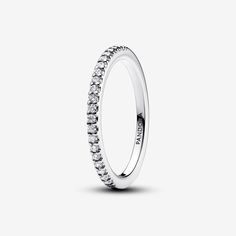 Sparkling Band Ring | Sterling silver | Pandora US Christmas Wish List Ideas, Pandora Logo, Charms Pandora, Pandora Rings, Sparkling Rings, Wedding Ring Designs, List Ideas, Birthday Wishlist, Girls Love