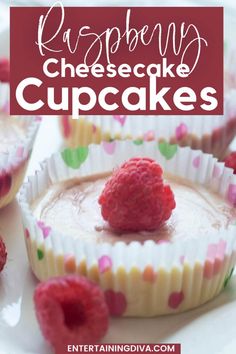 Easy Raspberry Swirl Mini Cheesecakes Raspberry Cheesecake Cupcakes, Mini Cheesecakes Recipe, Cheesecake Cupcakes Recipe, Cheesecake Cupcake, Raspberry Swirl Cheesecake, Vanilla Wafer Crust, Cheesecake No Bake, Vanilla Wafer, Swirl Cheesecake