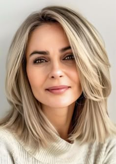 20+ Summer Hairstyles for Women Over 50 — THE DAILEIGH Medium Length Hairstyles, Mom Hairstyles, Hairstyles For Women Over 50, Hair Styles For Women, Haircuts For Medium Hair