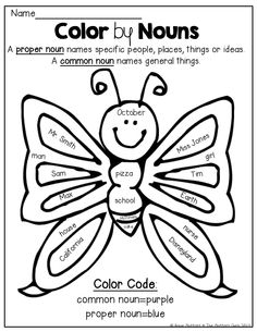 the color by nourishment page for children's coloring pages, which includes an image of a butterfly