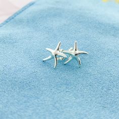 Dainty Starfish Stud Earrings Nickel-free Star-shaped Ocean-inspired Jewelry, Nickel-free Starfish Earrings Ocean-inspired, Ocean-inspired Starfish Charm Earrings, Starfish Charm Earrings Gift, Starfish Charm Earrings For Gift, Gift Starfish Charm Earrings, Nickel Free Silver Starfish Earrings, Nickel-free Silver Starfish Earrings, Silver Earrings With Starfish Charm As Gift