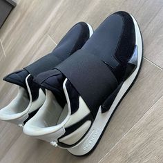 Givenchy Black/White Neoprene Runner Elastic Slip On Sneakers Size 37 Luxury Black Slip-on Sneakers, Givenchy Marshmallow Wedge, Givenchy Sneakers Men, Givenchy Shoes Sneakers, Givenchy Shoes, On Sneakers, Slip On Sneakers, Womens Shoes Sneakers, Givenchy