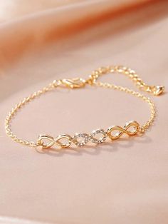 Gold Infinity Bracelet, White Hoop Earrings, Clear Earrings, Brown Bracelet, Classic Bracelets, Red Bracelets, Rhinestone Decor, Woven Bracelets, Large Hoop Earrings