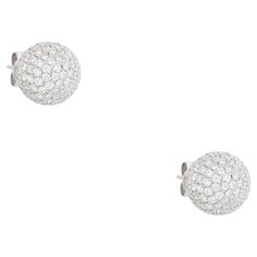 18k White Gold 3.38ctw Pave Diamond Ball Earrings Product: Round Brilliant Diamond Stud Earrings Material: 18k White Gold Diamond Details: There are approximately 3.38 carats of Pave Set, Round Brilliant cut diamonds (290 stones total) Diamond Clarity: Diamonds are approximately VS/SI (Very Slightly Included to Slightly Included) in clarity Diamond Color: Diamonds are approximately F/G in color Dimensions: 12.51mm x 12.50mm Weight: 7.5g (4.8dwt) Additional Details: This item comes with a present Diamond Ball Earrings, Diamond Ball, Ball Earrings, Diamond Stud Earrings, Diamond Stud, Diamond Color, Brilliant Diamond, Diamond Drop Earrings, Round Brilliant Cut Diamond