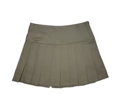 army green pleated mini skirt top selling skirt low slung on the hip skirt, rides on the hip fits great. invisible zipper on the side. on the short side. its about the mini y2k skirt. comes in more colors on etsy listings while supplies last Cheap Green School Skort, Fitted Khaki Skort For Spring, Fitted Green Pleated Mini Skirt, Fitted Mini Skirt In Khaki, Green Pleated Stretch Mini Skirt, Green Stretch Pleated Mini Skirt, Green Fitted Mini Tennis Skirt, Green Pleated Fitted Tennis Skirt, Fitted Green School Skirt