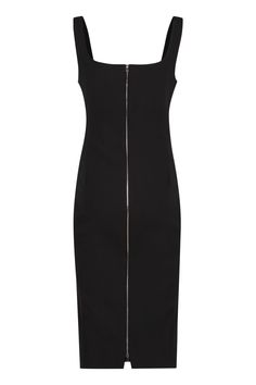 45% Polyester, 36% Virgin Wool, 16% Polyamide, 3% Elastane Fitted H-line Midi Dress For Cocktail, Classic Midi Dress With Back Zipper, Sheath Workwear Dress With Side Zipper, Classic Midi Length Dress With Back Zipper, Sheath Dress With Side Zipper For Work, Fitted H-line Mini Dress For Work, Bodycon Work Dress With Back Zipper, Fitted Midi Dress With Side Zipper, Summer Bodycon Dress With Straight Neckline For Work