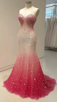 Wrapped in pink serenity and adorned with crystal dreams – feel the enchantment. 🌷✨ Dress Attire, Special Dresses, Blush, Prom Dresses, Prom, Crystals, Pink, Dresses