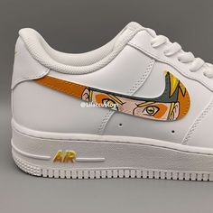 Transform your style with the Nike Air Force 1 Anime Eyes Custom. These sleek shoes feature unique custom anime eye designs that will make you stand out in the crowd. With the iconic Nike Air technology, you'll also enjoy superior comfort and cushioning with every step. Elevate your look and performance with these one-of-a-kind shoes. ★ Brand new with box ★ Each pair is unique and one of a kind ★ Each pair is personally handmade, painted with high quality Angelus. ★ Leather acrylic paint. Topped White Low-top Custom Sneakers With Anime Print, White Custom Sneakers With Anime Print For Streetwear, Anime Eye Designs, Sleek Shoes, Eye Designs, Air Force 1 Custom, Custom Air Force 1, Custom Nike, Custom Nikes