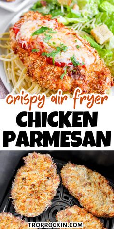 crispy air fryer chicken parmesan is an easy and delicious meal