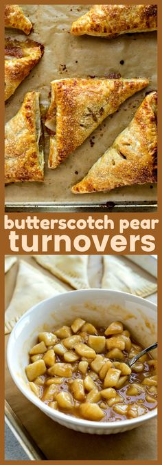 butterscotch pear turnoverers are an easy dessert recipe