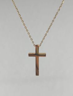 Lovely little 18k gold plated titanium steel Christian cross pendant with necklace. Christian Cross, Cross Pendant Necklace, Cross Pendant, Jewelry Necklace Pendant, Pendant Necklaces, 18k Gold, Gold Plate, Etsy Accessories, Jewelry Necklaces