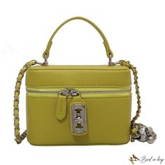 Bird in Bag - Women's bags new fashion shoulder crossbody small square bag personality locking handbag Chic Rectangular Shoulder Bag With Lock, Rectangular Shoulder Bag With Lock For Daily Use, Chic Rectangular Satchel With Lock, Tote Shoulder Bag With Lock For Shopping, Shopping Tote Shoulder Bag With Lock, Lock Tote Shoulder Bag For Shopping, Square Box Bag With Hasp Closure, Rectangular Bag With Lock For Everyday Use, Chic Rectangular Bag With Lock