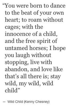 a poem written in black and white with the words, you were born to dance to the beat of your own heart