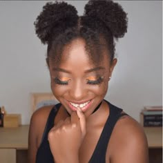 Very Short Natural Hairstyles, Black Naturally Curly Hair, Cute Short Natural Hairstyles, Afro Puff Hairstyles, Cabello Afro Natural, Hair Puff, Girls Natural Hairstyles, Pelo Afro, 4c Natural Hair