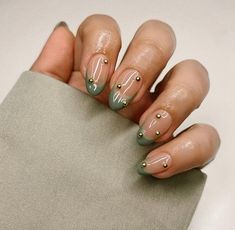 Kutek Disney, Green Nail Designs, Nagel Tips, Smink Inspiration, October Nails, Makijaż Smokey Eye, Classy Acrylic Nails, Thanksgiving Nails, Her Nails