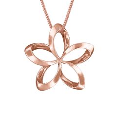 PRICES MAY VARY. Material: 925 sterling silver with rose gold tone overlay Dimensions: Pendant measures 3/4 inch (0.75 inch) in diameter and includes a 1mm 16" (adjustable to 18") nickel-free sterling silver box chain. Features: A newer rendition of the plumeria flower is the minimalistic outline of this popular motif. High polished and an understated design. Sentiment: The plumeria flower is one of the most significant flowers in the Hawaiian culture. It represents birth, love, spring and new b Gold Pendent, Hawaiian Culture, Discount Jewelry, Silver Box, Station Necklace, Gold Wedding Rings, Black Gift, Jewelry Lover, Box Chain