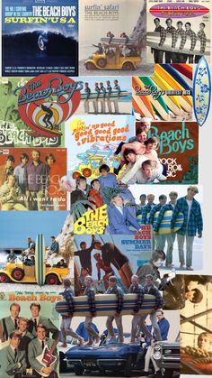 the beach boys collage is shown here