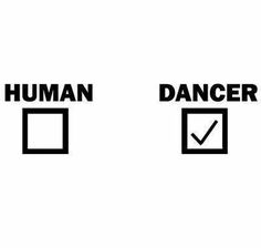 two signs with the words human and dancer written on them in black ink, against a white background