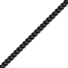 Classic yet bold, this chain bracelet increases the style factor of his looks. Fashioned in stainless steel with black ion plate, this 6.0mm-wide choice showcases a solid foxtail chain with brushed and polished finishes. Buffed to a brilliant luster, this 9.0-inch bracelet secures with a lobster claw clasp. Black Link Bracelet With Curb Chain, Black Stainless Steel Cuban Link Bracelet, Black Stainless Steel Bracelet With Curb Chain, Black Stainless Steel Curb Chain Bracelets, Black Box Chain Link Bracelet, Black Link Chain Bracelet With Stainless Steel Clasp, Black Link Bracelets In Stainless Steel, Metal Chain Link, Bracelet Crafts