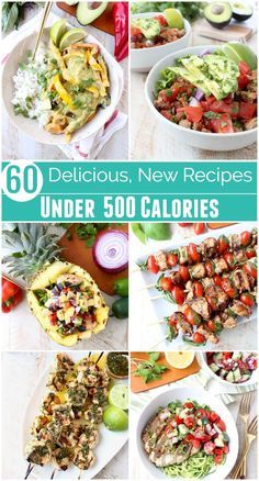 the ultimate collection of delicious new recipes for under 500 calories, including salads and sides