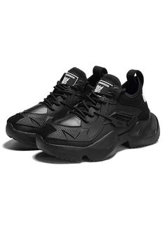 Redefine urban fashion with our trendy all-black shoes. Make room in your wardrobe and step boldly into the world of style with our Black Streetwear Sneakers. These aren't just a pair of shoes, they are a commitment to an unspoken creed of the young urbanite, the embodiment of a vision set on the edge of tomorrow. Fashioned from a fusion of urban influence and tech-inspired aesthetics, these sneakers are a pinnacle of style and functionality. Their sleek black profile allows them to seamlessly blend into your wardrobe, making them the ultimate companion for all-black ensembles- techwear, darkwear, warcore, or goth. Carved with precision and care, these elegant sneakers boast a thick, high-quality sole designed to absorb shocks as you traverse the city streets. Whether journeying across the Urban Black Custom Sneakers With Translucent Outsole, Trendy Custom Sneakers For Streetwear With Rubber Sole, Modern Platform Sneakers With Vulcanized Sole For Streetwear, Urban Style Breathable Custom Low-top Sneakers, Casual Breathable Custom Sneakers For Streetwear, Trendy Breathable Skate Shoes For Streetwear, Urban Style Breathable Custom Sneakers, Trendy Low-top Streetwear Running Shoes, Trendy Streetwear Running Shoes With Round Toe