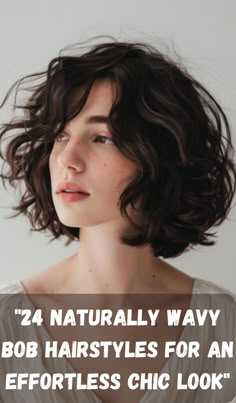 Naturally wavy hair is the perfect match for a chic and low-maintenance bob. This collection of 24 wavy bob hairstyles showcases how effortless and stylish natural waves can be. Whether you prefer a tousled look for casual days or a more polished version for special occasions, these bob cuts are designed to highlight your waves while keeping your style easy and fresh. Bob For Thick Hair Wavy, Choppy Bob Wavy Hair, Wavy Jaw Length Bob, Short Bob Hairstyles Curly Waves, Naturally Wavy Lob With Bangs, Bob Hairstyles For Frizzy Hair, Shoulder Length Bob Wavy Hair, One Length Wavy Hair