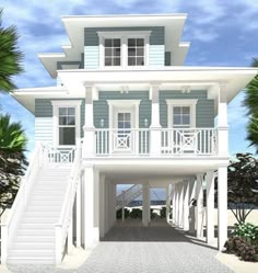 this is an artist's rendering of a beach house