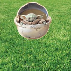 The only thing cuter than The Child from Star Wars(TM) The Mandalorian(TM) is The Child in a little pod. Add a big dose of cute to your yard with this adorable yard sign! Great as decoration for a Star Wars(TM)-themed baby shower or to simply add a bit of cuteness to the neighborhood, this cute yard sign will make people smile! Plastic. 24" x 24" Includes metal stakes. One-sided. Simple assembly required. © & (TM) Lucasfilm Ltd.

Special Shipping Information: This item ships separately from Yoda Party, Star Wars Baby Shower, Cardboard Standup, Life Size Cutouts, Star Wars Birthday Party, Golden Birthday, Star Wars Birthday, Corrugated Plastic, Star Wars Party