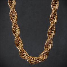 A classic chain with a traditional design, perfect for chain lovers. Unlike our previous rope chain models, this chain is 10mm thick, a huge size that will make this piece never go unnoticed. In addition, it is made of stainless steel and plated in 18k gold, so it will not fade color or deteriorate over time. Stainless Steal, Fade Color, Rope Chain, Traditional Design, 18k Gold, Handmade Jewelry, Ring Size, Plating, Models