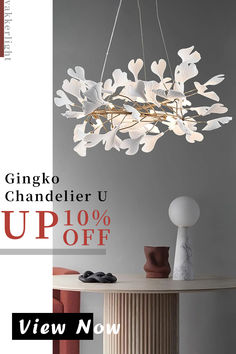 the chandelier is up to 10 % off and it's on sale now