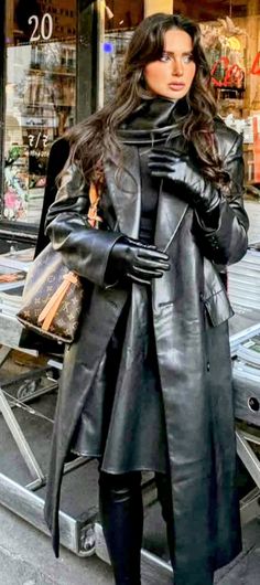 Leather Trench, Leather Trench Coat, True Beauty, Leather Fashion, Leather Women, Trench Coat, Casual Outfits, Leather, Beauty