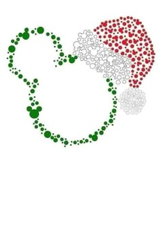 the italian flag made up of circles and dots on a white background with red, green and