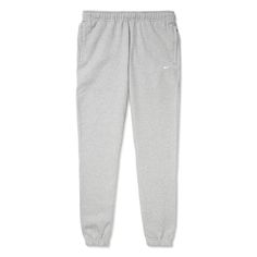 Nike Fleece Activewear For Streetwear, Nike Fleece Tracksuit For Jogging, Sporty Tracksuit With Ribbed Waistband For Jogging, Athleisure Tracksuit With Ribbed Waistband For Streetwear, Gray Fleece Sweats For Jogging, Nike Cotton Sweatpants For Sports Season, Nike Joggers For Winter Sports, Nike Winter Joggers For Sports, Gray Sports Sweats